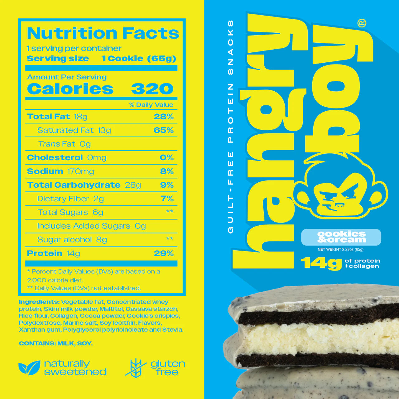 Hangry Boy Cookies & Cream Protein Cookie